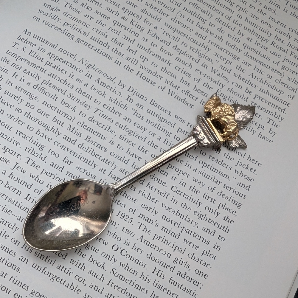 Silver Spoon with Gold Accents